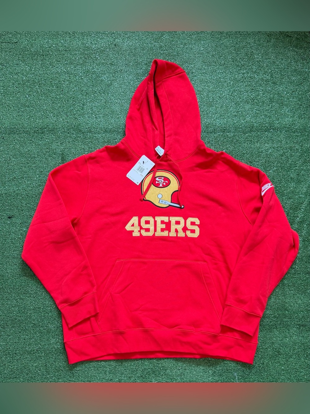 Nike Mens San Francisco 49ers Throwback Rewind Retro Hoodie Sweatshirt 2XL